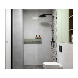 Плитка настенная верх Axima Дорадо, светло-серая, 280х400х8 мм