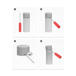 Эмаль аэрозольная Kudo KU-1101 RAL 9003 универсальная белая матовая (0,52 л)