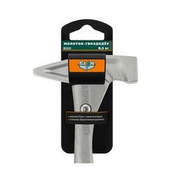 Молоток-гвоздодер Варяг 85325 кованый, с амортизатором, 0,5 кг