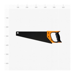 Ножовка по дереву Варяг 85679 3х гранная заточка, мелкий зуб, 400 мм