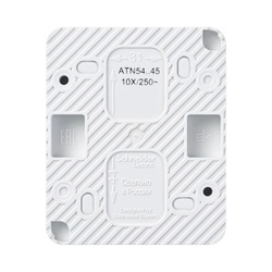 Розетка о/у Atlasdesign Profi ATN540145, 1 гнездо, с/з, з/ш и крышкой, IP54, белая