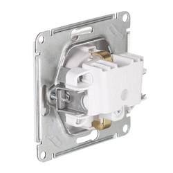 Розетка с/у Atlasdesign ATN000145, 1 гнездо, с/з, з/ш, белая