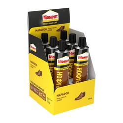 Клей обувной Момент Марафон туба в шоу-боксе (125 мл)