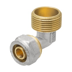 Угольник для металлопластиковых труб 16х3/4" НР