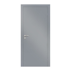 Полотно дверное OLOVI эмаль Серая М8 глухое с притвором с замком