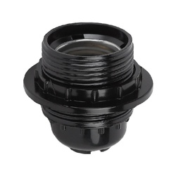 Патрон E27 карболитовый люстровый с прижимным кольцом 4А, 230В