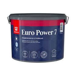 Краска моющаяся Tikkurila/Tikkivala Euro Power 7 основа С матовая (9 л)
