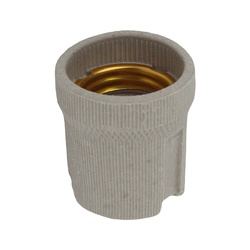 Патрон E27 керамический подвесной 4А, 230В, контакты медь