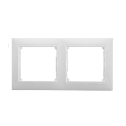 Рамка 2-х постовая Valena 694241, универсальная, белая