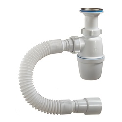 Сифон бутылочный Orio А-40029, 1 1/2"х40мм, решетка d=70мм, литой выпуск