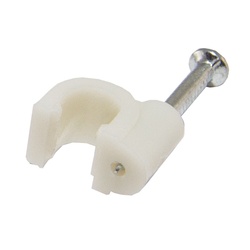 Скоба для кабеля d=6мм круглая (50 шт.)