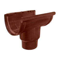 Воронка желоба центральная Variform North, d=80, коричневая