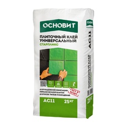 Клей для плитки цементный Основит Старпликс АС11 (Т-11) (25 кг)