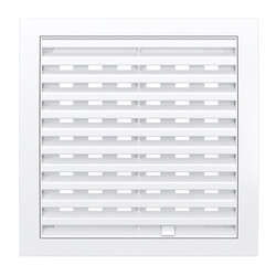 Решетка вентиляционная регулируемая 200х200 мм, 2020РРП, пластик