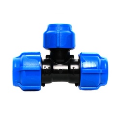 Тройник Spektr компрессионный, переходной PN16 d=25х20х25 мм