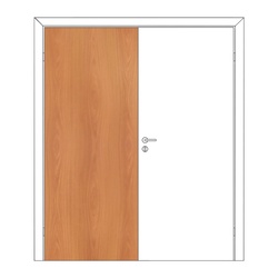 Полотно дверное ответка Olovi, глухое, миланский орех, б/п, с/ф (700х2000 мм)