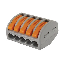 Клемма с рычажком 415 без пасты, 5 проводов 0,1-2,5 мм2 (85 шт.)