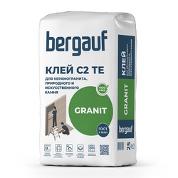 Клей для крупноформатных и тяжелых плит Bergauf Granit (25 кг)
