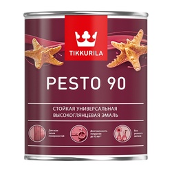 Эмаль алкидная универсальная Tikkurila/Tikkivala Euro Pesto 90 A (0,9 л)