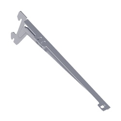 Консоль 1-рядная, с клипсой, грузопод. до 55 кг, 480 мм, белый (2 шт.)