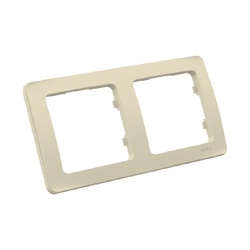 Рамка 2-х постовая Master Р402-01, горизонтальная, слоновая кость