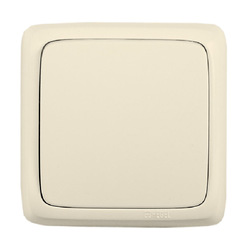 Переключатель о/у Alfa ВА10-163-01, 1 клавиша, б/инд, слоновая кость