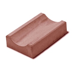 Водосток, красный (500х160х50 мм)