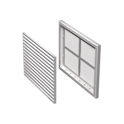 Решетка Vents 221х299 мм МВ170С, с москит. сеткой, пластик