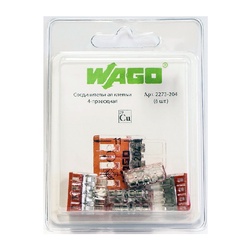 Клемма WAGO 2273-204 без пасты, 0,5-2,5 мм2 (6 шт.)
