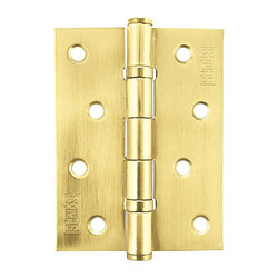 Петля SCHLOSS 21015 2ВВ 100х75х2,5 мм, мат. золото (2шт) (10/40)