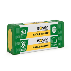Утеплитель Isover Фасад-Мастер 1000х600х100 мм, 3 шт