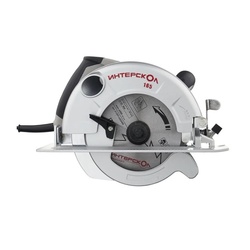 Пила циркулярная сетевая Интерскол ДП-165/1200, 1,2кВт, d=165 мм, глуб.пропила=55 мм