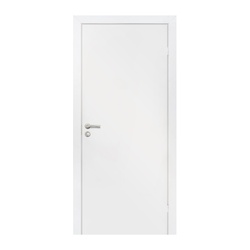Полотно дверное OLOVI эмаль Белая М9 с притвором глухое с замком