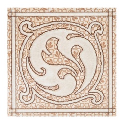 Вставка напольная Керамин Раполано, бежевый, 98х98х8 мм