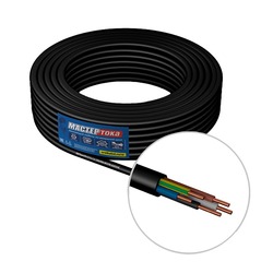 Провод ВВГмбнг-LS 5х1,5 мм², черный (1 п.м.)