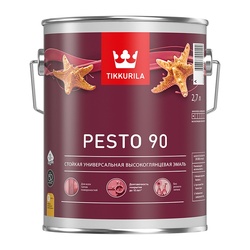 Эмаль алкидная универсальная Tikkurila/Tikkivala Euro Pesto 90 С (2,7 л)