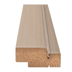 Коробка дверная Olovi, экошпон, двупол., с уплотн., дуб беленый, б/ф, 28х70 мм