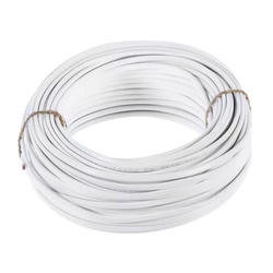 Провод ШВВП 2х0,75 мм², белый (бухта-100 п.м.) ГОСТ 7399-97