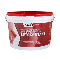 Грунтовка Бетоконтакт Pufas Decoself для внутренних работ, мороз (15 кг)