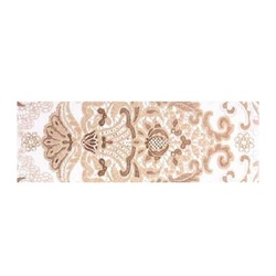 Бордюр Керамин Органза 4, бежевый, 400х132х8 мм