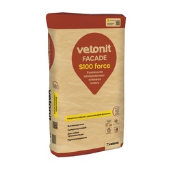 Смесь армировочно-клеевая Vetonit Facade S100 Force усиленная, 25 кг
