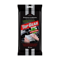 Салфетки влажные для рук автомобилиста Top Gear (30 шт)