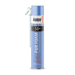 Пена полиуретановая монтажная Kudo Home 50+ бытовая всесезонная (1 л)