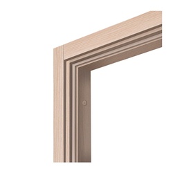 Коробка дверная Olovi, экошпон, однопол., дуб беленый, с/ф (М10 945х2035 мм), 30х74 мм