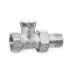 Клапан запорный для радиатора, прямой, 3/4"