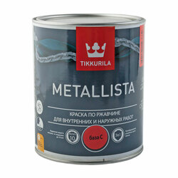 Краска по ржавчине Tikkurila/Tikkivala Metallista C глянцевая (0,8 л)