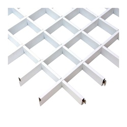 Элемент "мама" для решётки грильято 100х100 мм, L=600 мм, h=40 мм, белый