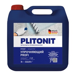 Грунт Plitonit Profi упрочняющий, концентрат 1:2 (3 л)