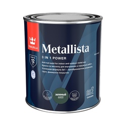Краска по ржавчине Tikkurila/Tikkivala Metallista зеленая (0,8 л)