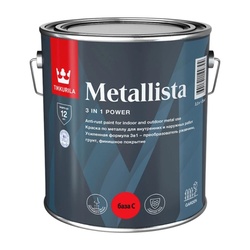 Краска по ржавчине Tikkurila/Tikkivala Metallista C глянцевая (2,3 л)